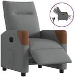 vidaXL Relaxsessel Elektrisch Dunkelgrau Stoff 3323991