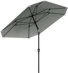 Outsunny Sonnenschirm Polyester Aluminium Dunkelgrau 2,33L x 2,33B x 2,4H m