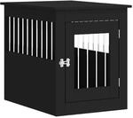 vidaXL Hundek&auml;fig im M&ouml;belstil Schwarz 55x75x65 cm Holzwerkstoff 838317