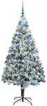 vidaXL K&uuml;nstlicher Weihnachtsbaum mit 300 LEDs mit St&auml;nder Gr&uuml;n 180 cm 3396969