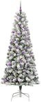 vidaXL K&uuml;nstlicher Klappbarer Weihnachtsbaum Gr&uuml;n und Wei&szlig; 240 cm 3395619