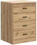 vidaXL Garagen-Aufbewahrungsschrank Artisan-Eiche Massivholz Kiefer 860606