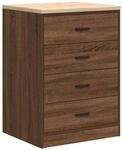 vidaXL Garagen-Aufbewahrungsschrank 60x51x85 cm Massivholz Kiefer 860604