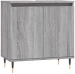 vidaXL Badschrank Grau Sonoma 58x33x60 cm Holzwerkstoff 831578