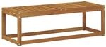 vidaXL Outdoor Hocker Bank Natur 115 x 43 x 37 cm Massivholz Akazie 900669