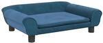 vidaXL Kindersofa Blau 70x45x26 cm Samt 3196400