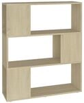 vidaXL B&uuml;cherregal Raumteiler Sonoma-Eiche 80x24x94 cm Holzwerkstoff 809128