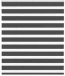 vidaXL Doppelrollo Schwarz 125x100 cm Stoffbreite 120,9 cm Polyester 4014214