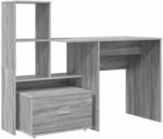 vidaXL Schreibtisch Grau Sonoma 131,5 x 50 x 106,5 cm Holzwerkstoff 3337270