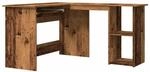 vidaXL Eckschreibtisch Altholz-Optik 120x140x75 cm Holzwerkstoff 855900