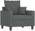 vidaXL Sessel Dunkelgrau 60 cm Stoff 359252