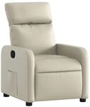 vidaXL Relaxsessel Creme Kunstleder 374184