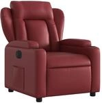 vidaXL Relaxsessel Elektrisch Wei&szlig;rot Kunstleder Modell 11