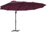 vidaXL Sonnenschirm Bordeauxrot 372 x 198 x 243 cm 42003381