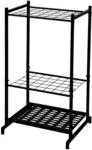 Relaxdays Gartenger&auml;test&auml;nder Stahl Schwarz H&ouml;henverstellbar f&uuml;r 35 Werkzeuge 76
