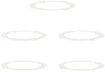 vidaXL Geeignet f&uuml;r Flache Baumringe 5 Stk Wei&szlig; &Oslash;90/120 cm Stahl 873721