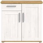 Inn.Furn Kommode Wei&szlig; L&auml;rche Eiche Artisan 95 cm Landhaus-Stil Mirano