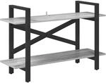 vidaXL B&uuml;cherregal Graues Sonoma 100 x 33,5 x 64 cm Holzwerkstoff 883955