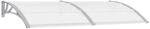 vidaXL T&uuml;rvordach Grau und Transparent 200x75 cm PC 144820