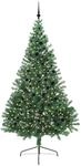 vidaXL K&uuml;nstlicher Vorbeleuchteter Weihnachtsbaum Gr&uuml;n 240 cm PVC 3397038