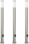 vidaXL Pollerleuchten mit Auslass 3er 110 cm Edelstahl IP44 4006016