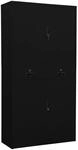 vidaXL B&uuml;roschrank Schwarz 90x40x180 cm Stahl 336419