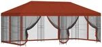 vidaXL Pavillon mit Seitenw&auml;nden 6 x 3 m Terrakotta 3375997