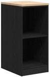 vidaXL Garagen-Aufbewahrungsschrank Schwarz Massivholz Kiefer 860536