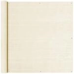 vidaXL Balkon Sichtschutz Creme 120x500 cm HDPE 310930