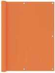 vidaXL Balkon-Sichtschutz Orange 120x400 cm Oxford-Gewebe 135053