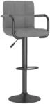 vidaXL Barhocker Hellgrau Samt 334648