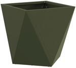 vidaXL Pflanzk&uuml;bel Olive Gr&uuml;n 30 x 30 x 30 cm Stahl 883814