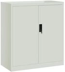 vidaXL Aktenschrank Hellgrau 79x40x90 cm Stahl