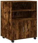 vidaXL Rollschrank R&auml;uchereiche 60x48x81 cm Holzwerkstoff 853168