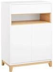 SoBuy Sideboard K&uuml;chenschrank Kommode Flurschrank Wei&szlig;natur 60x85x34cm...