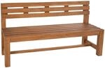 DELUKE Gartenbank Teakbank CUGAD Holz Teak 200x50x85cm Holzbank 200cm Bank Mit...