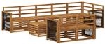 vidaXL Sofagarnituren Massivholz Akazie 3384530