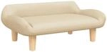 vidaXL Kindersofa Creme 70x40x24 cm Stoff 3196343