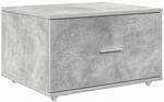 vidaXL Schubladenschrank Mit Rad Beton Grau 55 x 45 x 31 cm 869309