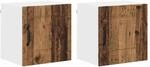 vidaXL K&uuml;chenwandschrank 2 Stk Altholz 40 x 31 x 40 cm Holzwerkstoff 884531