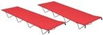 vidaXL Campingbetten 2 Stk 180x60x19 cm Oxford-Gewebe und Stahl Rot 312485