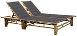 Furnicato Sonnenliege Bambus Anthrazit 200 X 130 X 24 87 Cm