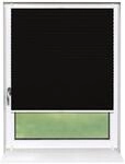Deco-Raum Plissee Basic ohne Bohren 80x210cm Schwarz Blickdicht Klemmfix