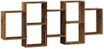 vidaXL Wandregal Altholz-Optik 159x18x65 cm Holzwerkstoff 853216