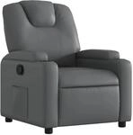 vidaXL Relaxsessel Grau Kunstleder Modell 25