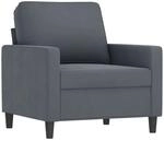 vidaXL Sessel Dunkelgrau 60 cm Samt 359180