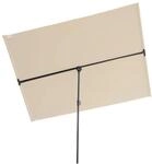 DELUKE Balkonschirm HEGO 1,3x1,8m Beige Polyester Gartenschirm Sonnenschirm
