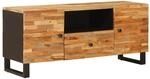 vidaXL TV-Schr&auml;nk mit Regal Braun 105 x 33 x 46 cm Massivholz Mango 4018310