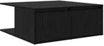 vidaXL Couchtisch Schwarz Eichen-Optik 80 x 80 x 31 cm Holzwerkstoff 875488