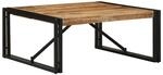 vidaXL Couchtisch 80x80x35 cm Raues Massivholz Mango 4016670